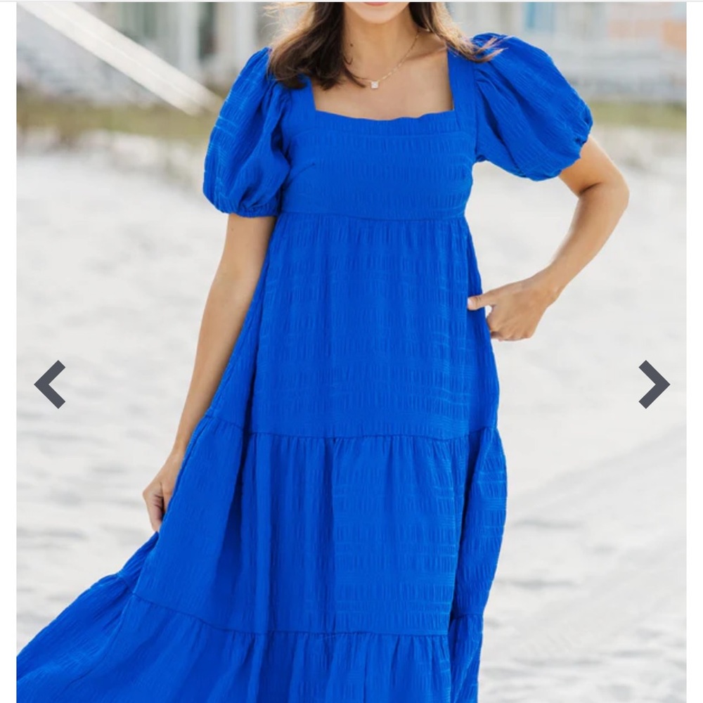 Royal Blue Midi Dress